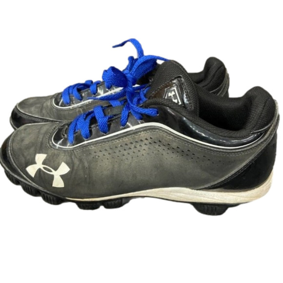 𝅺under Armour ARMOURBOUND black baseball softball cleat shoe, men's / youth 7.5 - Picture 1 of 6